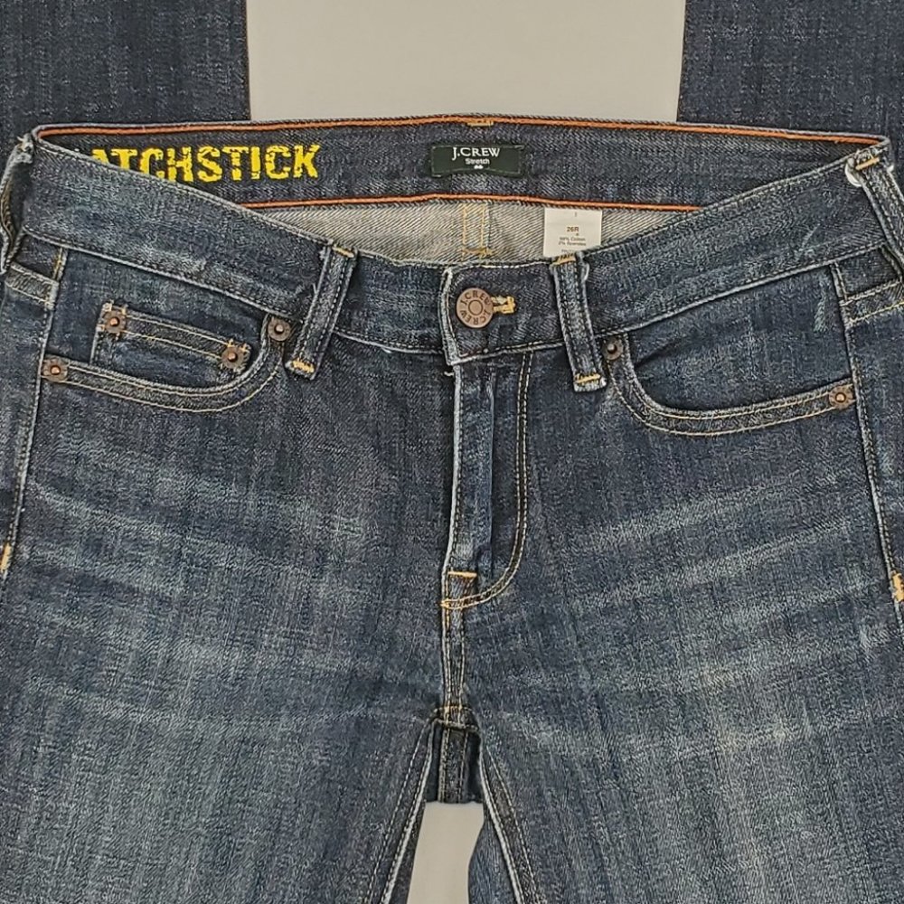 J. Crew Matchstick Dark Wash Jeans Size 26 - Picture 7 of 12